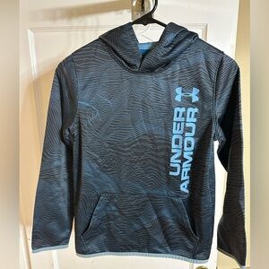 Kids Under Armour Black and Blue Hoodie